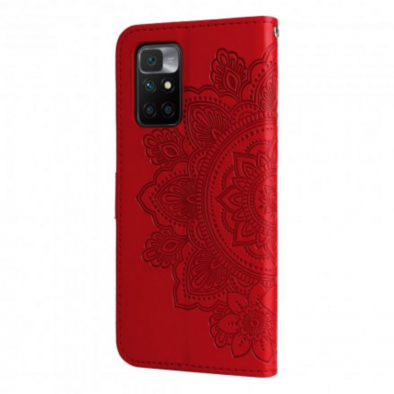 Custodia in pelle Xiaomi Redmi 10 Mandala