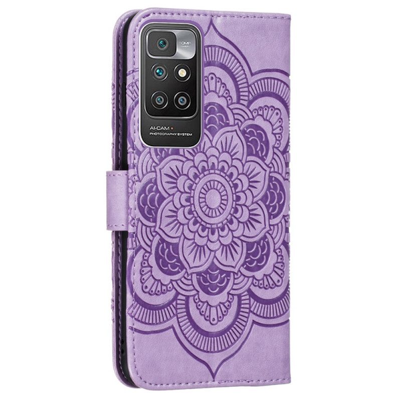 Custodia in pelle Xiaomi Redmi 10 Mandala Completo