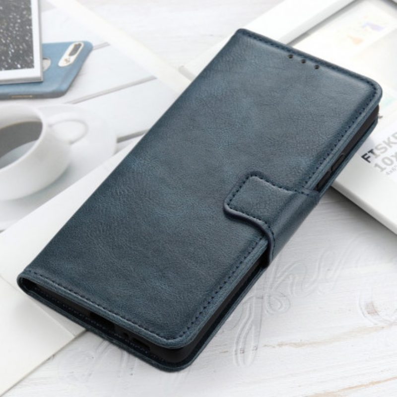 Folio Cover Xiaomi Redmi 10 Chiusura Reversibile Effetto Pelle