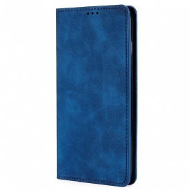 Folio Cover Xiaomi Redmi 10 Custodia in pelle Design Skin-touch