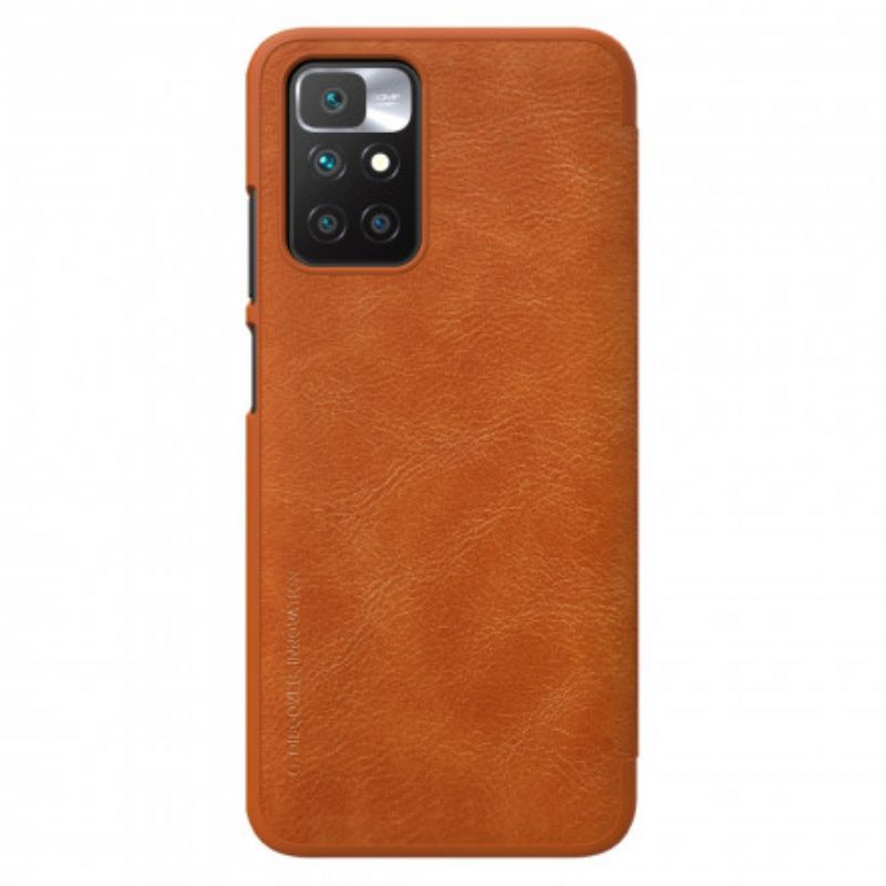 Folio Cover Xiaomi Redmi 10 Custodia in pelle Serie Nillkin Qin