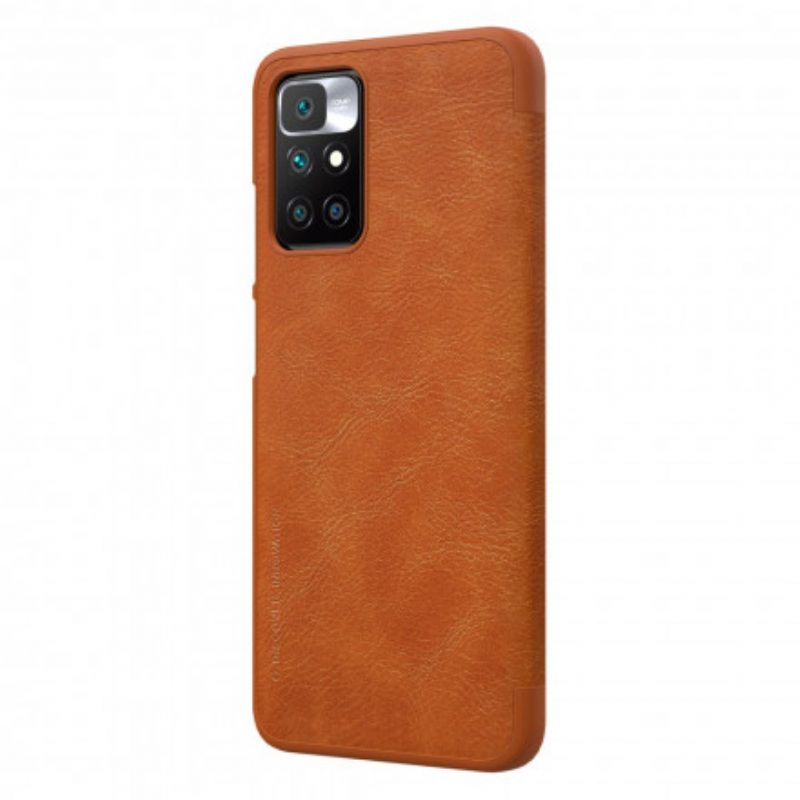 Folio Cover Xiaomi Redmi 10 Custodia in pelle Serie Nillkin Qin