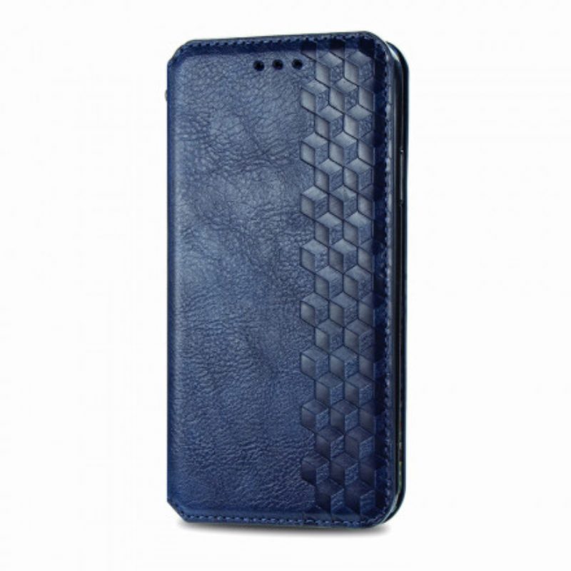 Folio Cover Xiaomi Redmi 10 Custodia in pelle Texture Diamante Effetto Pelle