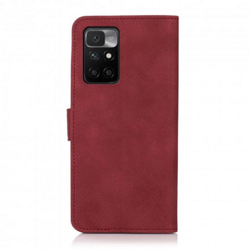 Folio Cover Xiaomi Redmi 10 Khazneh Texture Effetto Pelle