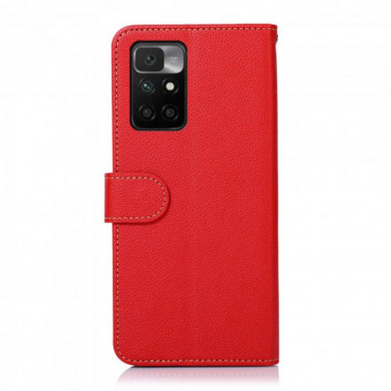 Folio Cover Xiaomi Redmi 10 Lychee Style Rfid Khazneh