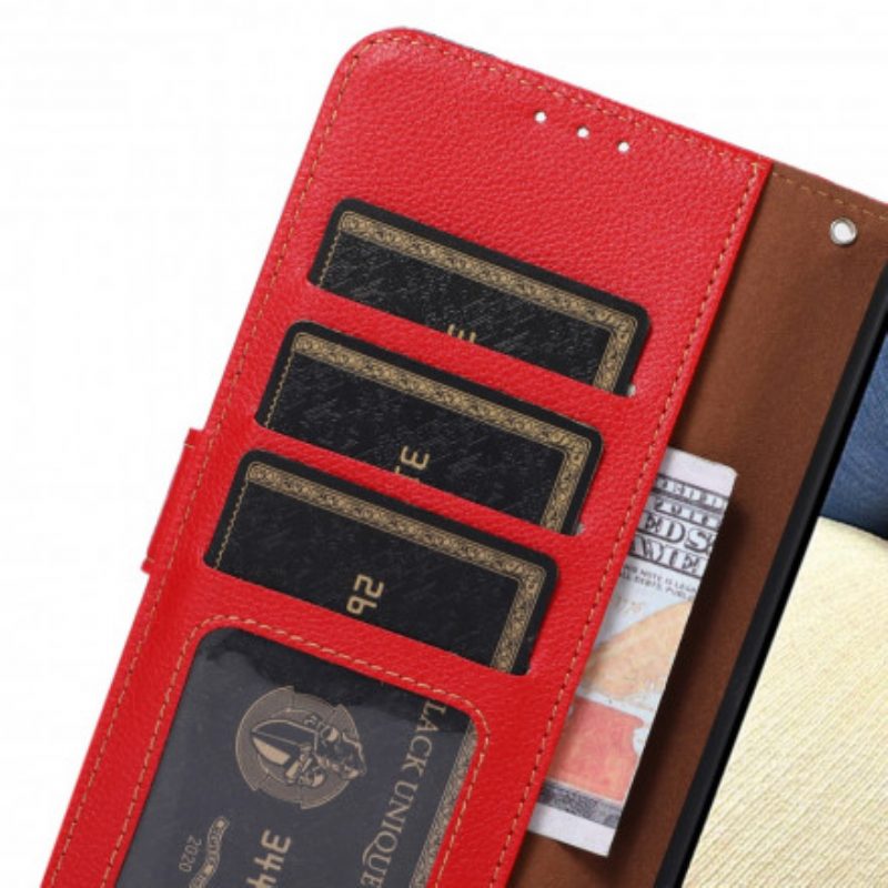 Folio Cover Xiaomi Redmi 10 Lychee Style Rfid Khazneh