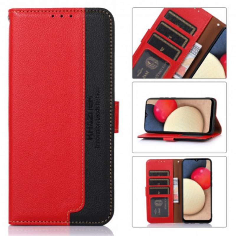 Folio Cover Xiaomi Redmi 10 Lychee Style Rfid Khazneh