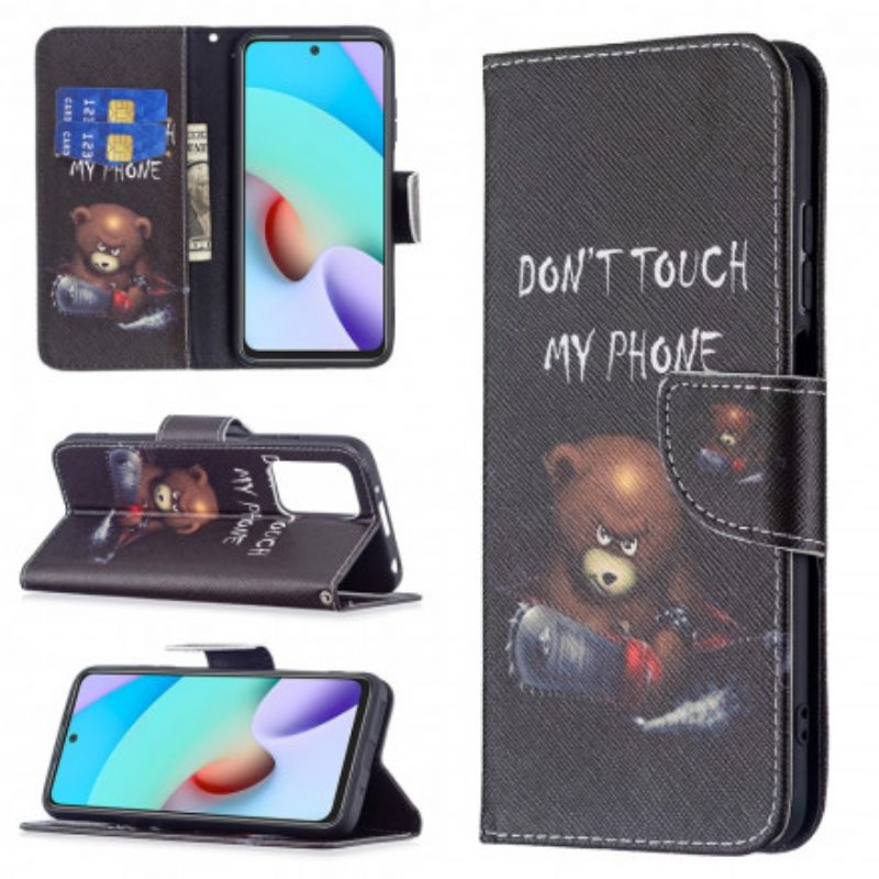 Folio Cover Xiaomi Redmi 10 Orso Pericoloso