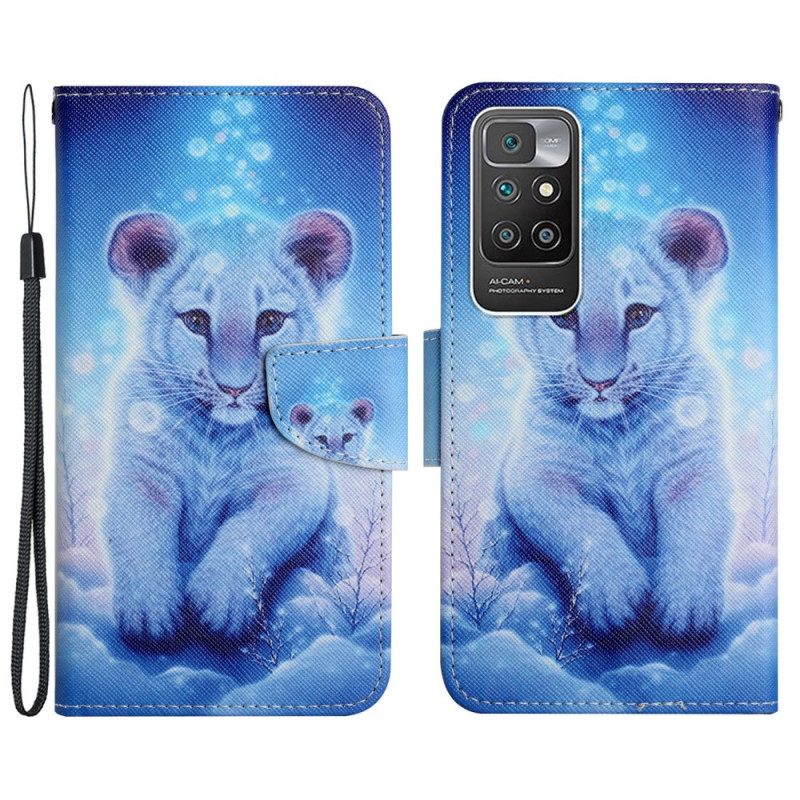 Folio Cover Xiaomi Redmi 10 Tigre Delle Nevi