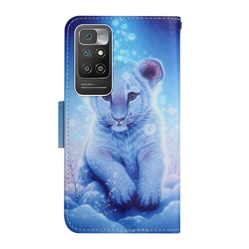 Folio Cover Xiaomi Redmi 10 Tigre Delle Nevi