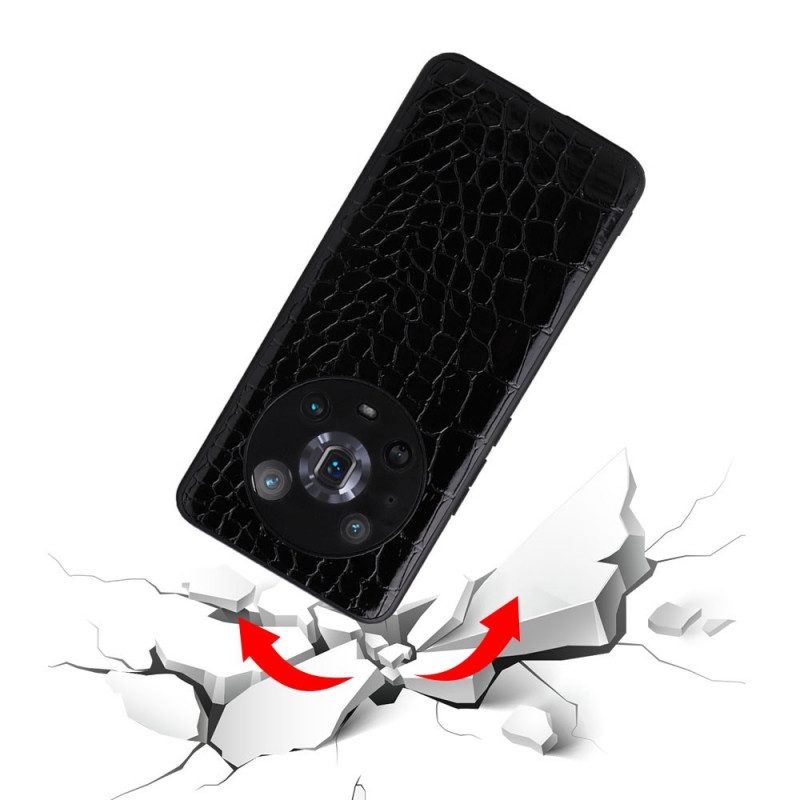 Cover Honor Magic 4 Pro Effetto Pelle Di Serpente