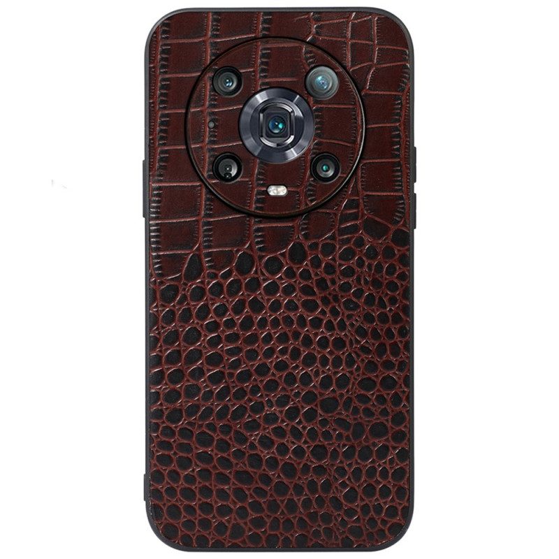 Cover Honor Magic 4 Pro Vera Pelle Di Coccodrillo