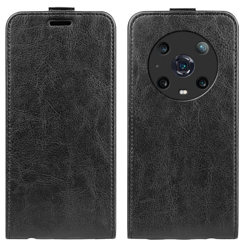 Custodia in pelle Honor Magic 4 Pro Folio Cover Aletta Verticale