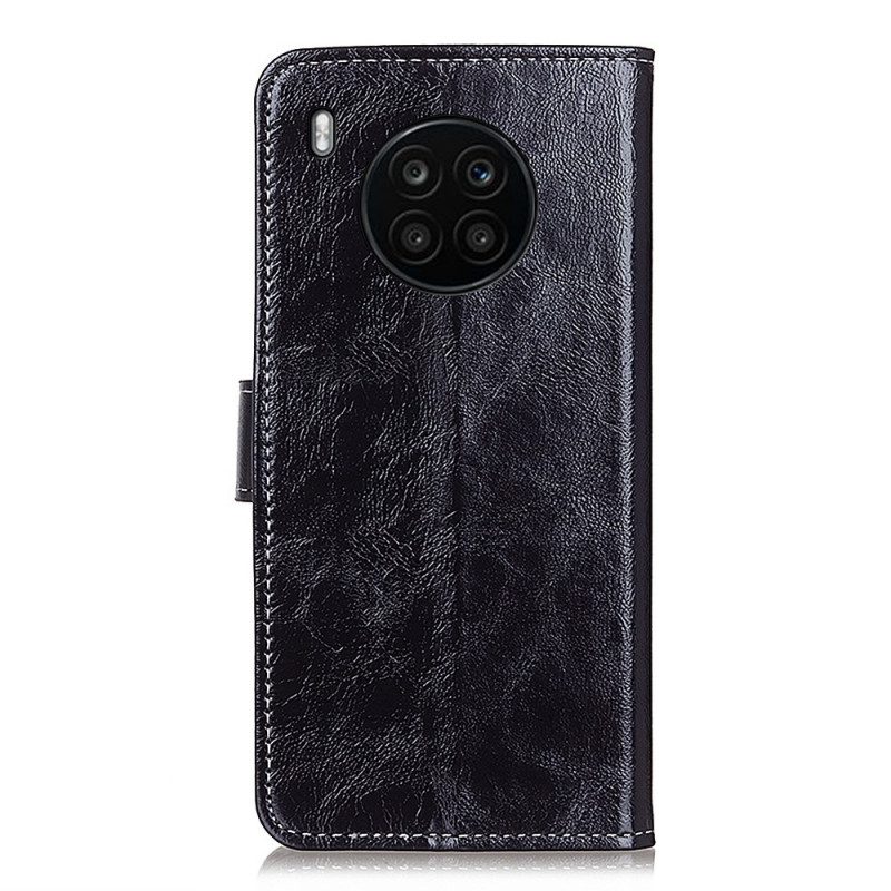 Custodia in pelle Honor 50 Lite Cuciture Lucide Ea Vista