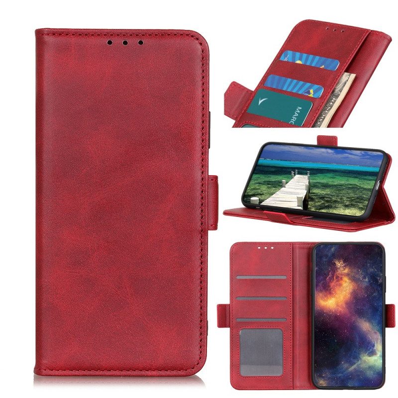 Custodia in pelle Honor 50 Lite Folio Cover Doppio Lembo