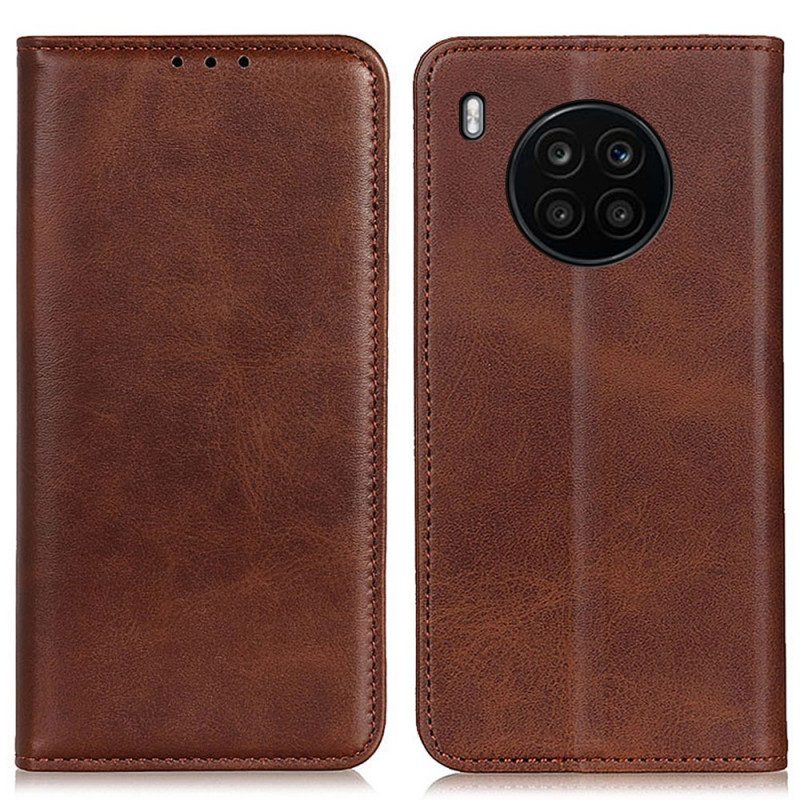 Folio Cover Honor 50 Lite Custodia in pelle Pelle Crosta Eleganza