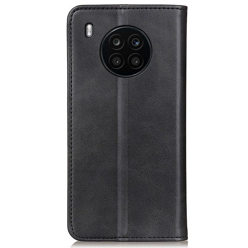 Folio Cover Honor 50 Lite Custodia in pelle Pelle Crosta Eleganza