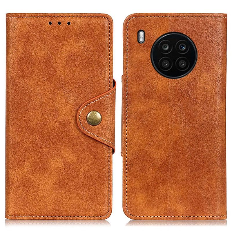 Folio Cover Honor 50 Lite Ecopelle Vintage E Bottone