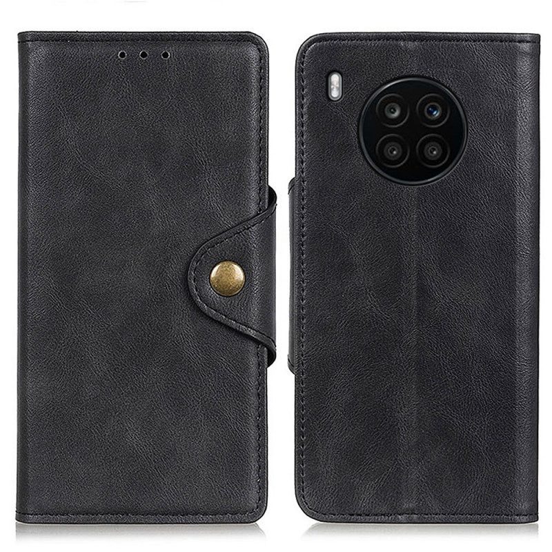 Folio Cover Honor 50 Lite Ecopelle Vintage E Bottone