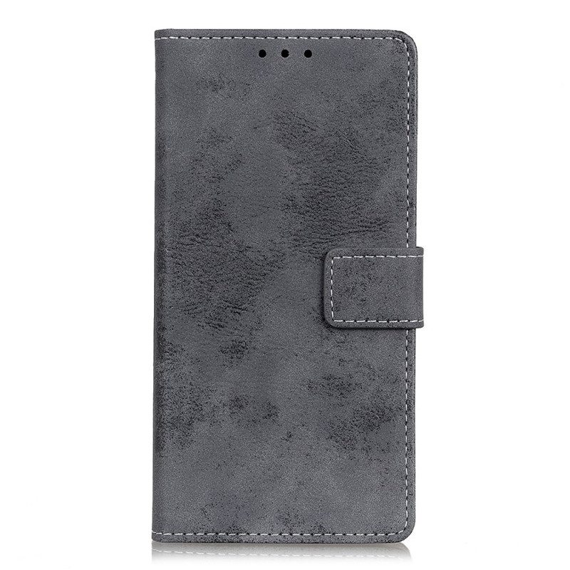 Folio Cover Honor 50 Lite Effetto Pelle Vintage