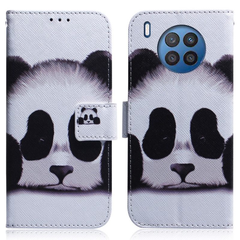 Folio Cover Honor 50 Lite Faccia Da Panda