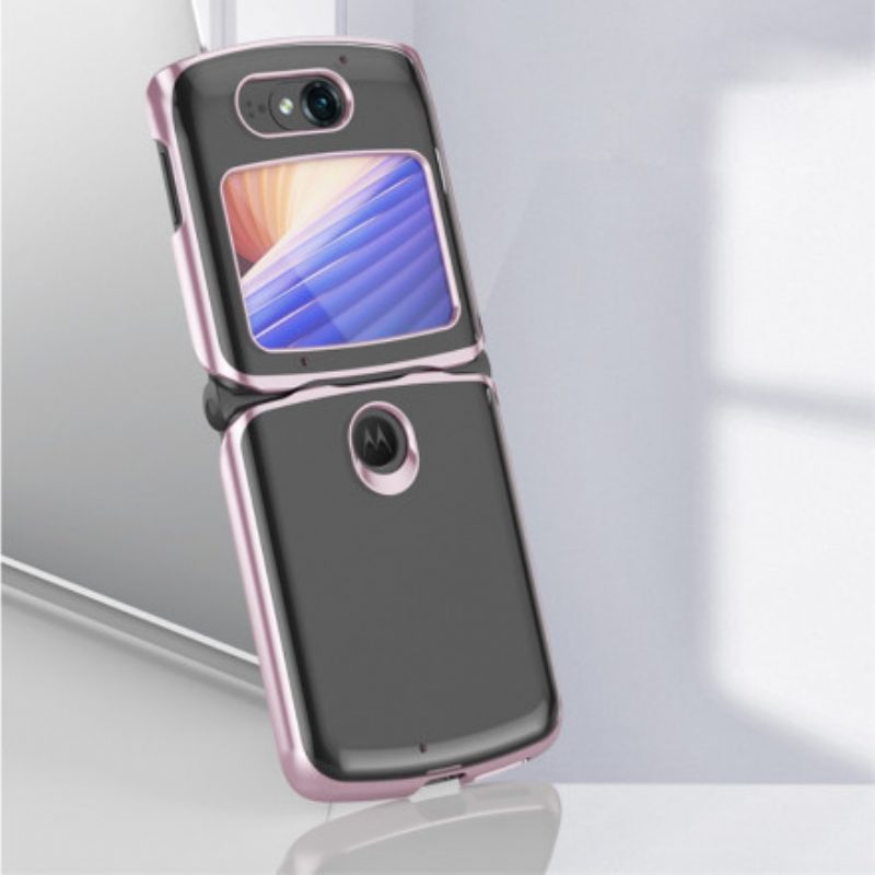 Cover Motorola Razr 5G Bordi In Stile Metallo