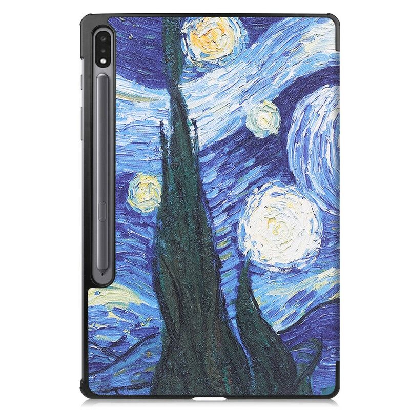 Custodia Samsung Galaxy Tab S7 FE Portapenne Notte Stellata