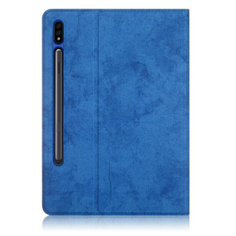 Folio Cover Samsung Galaxy Tab S7 FE Effetto Pelle Da Lavoro