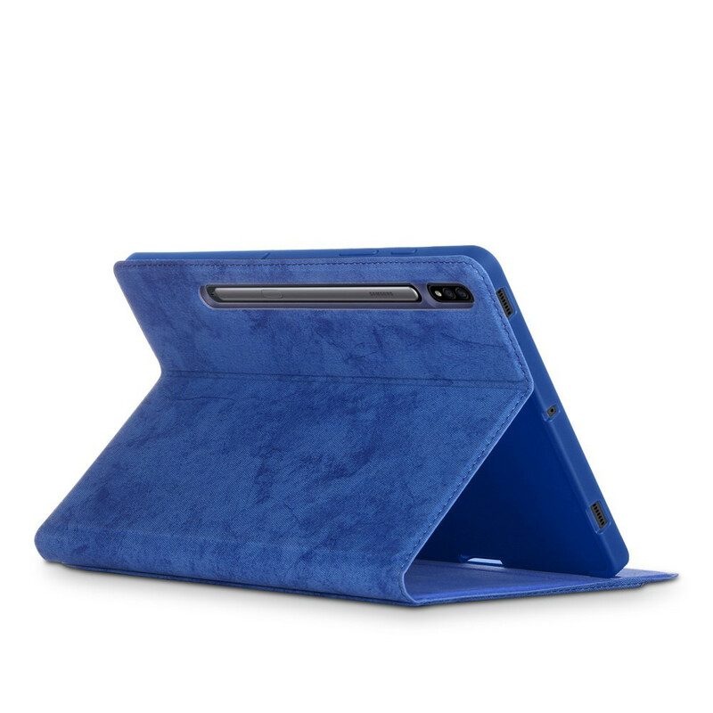 Folio Cover Samsung Galaxy Tab S7 FE Effetto Pelle Da Lavoro