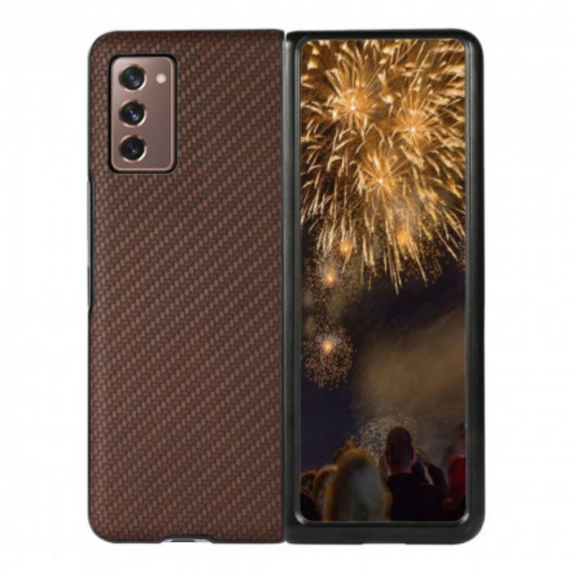 Cover Samsung Galaxy Z Fold 2 Colore Fibra Di Carbonio