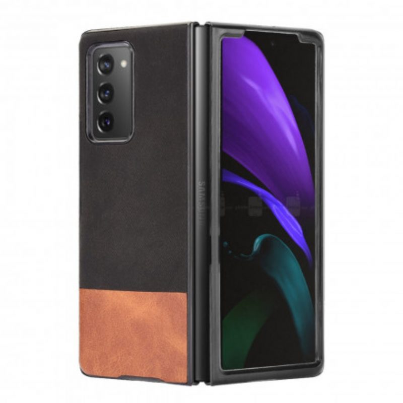 Cover Samsung Galaxy Z Fold 2 Ecopelle Bicolore