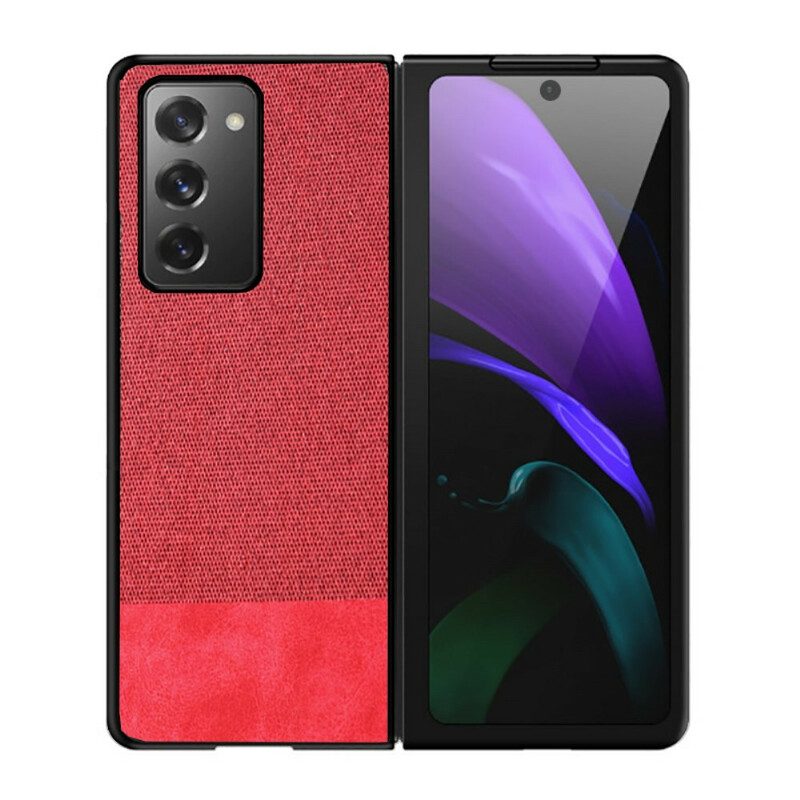 Cover Samsung Galaxy Z Fold 2 Ecopelle E Tessuto