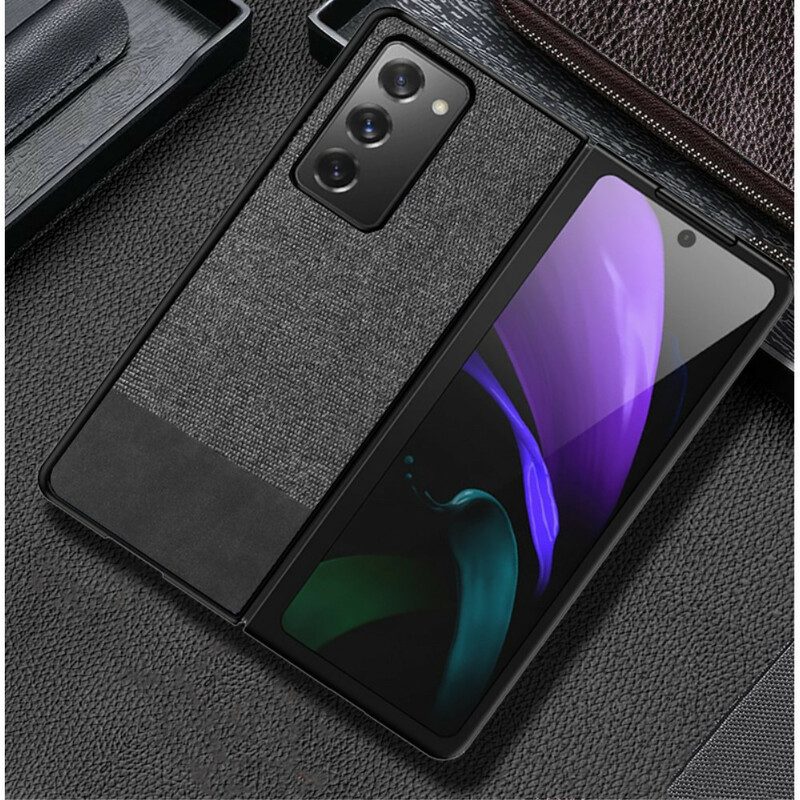 Cover Samsung Galaxy Z Fold 2 Ecopelle E Tessuto