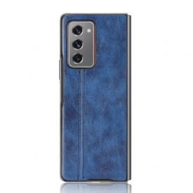 Cover Samsung Galaxy Z Fold 2 Effetto Pelle Couture