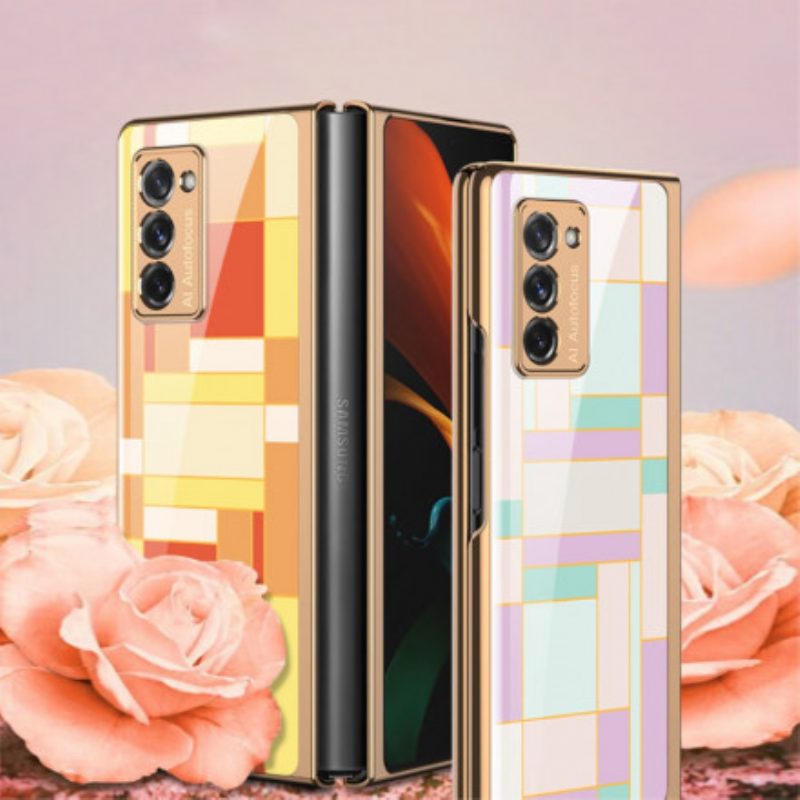 Cover Samsung Galaxy Z Fold 2 Vetro Temperato Di Design Colorato Gkk