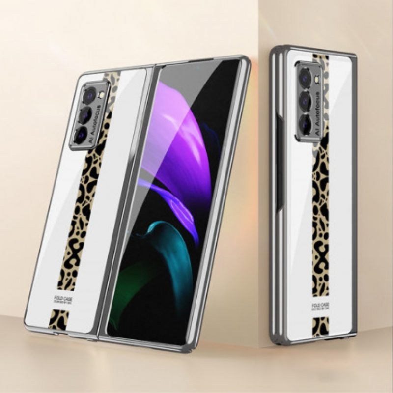 Cover Samsung Galaxy Z Fold 2 Vetro Temperato Leopardo Gkk