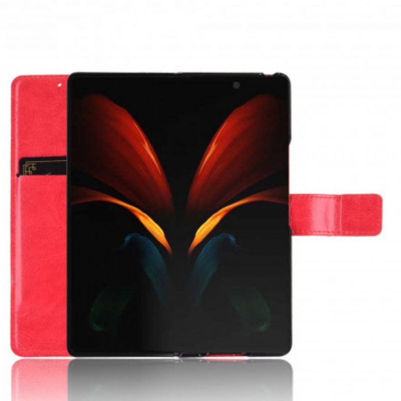 Custodia in pelle Samsung Galaxy Z Fold 2 Ecopelle Appariscente