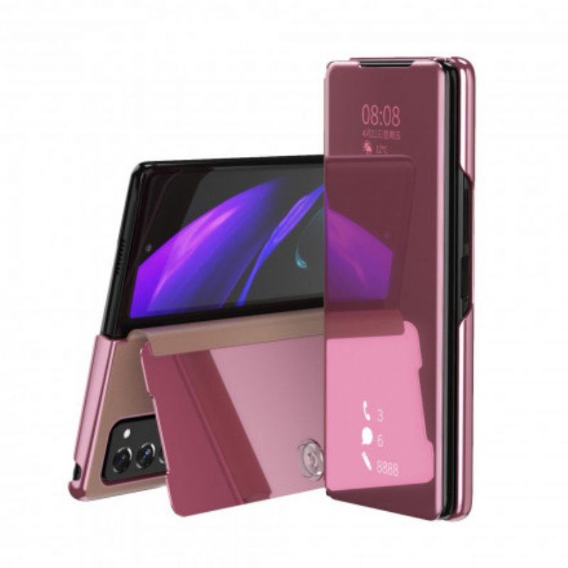 Custodia Samsung Galaxy Z Fold 2 Effetto Specchio Multifunzionale