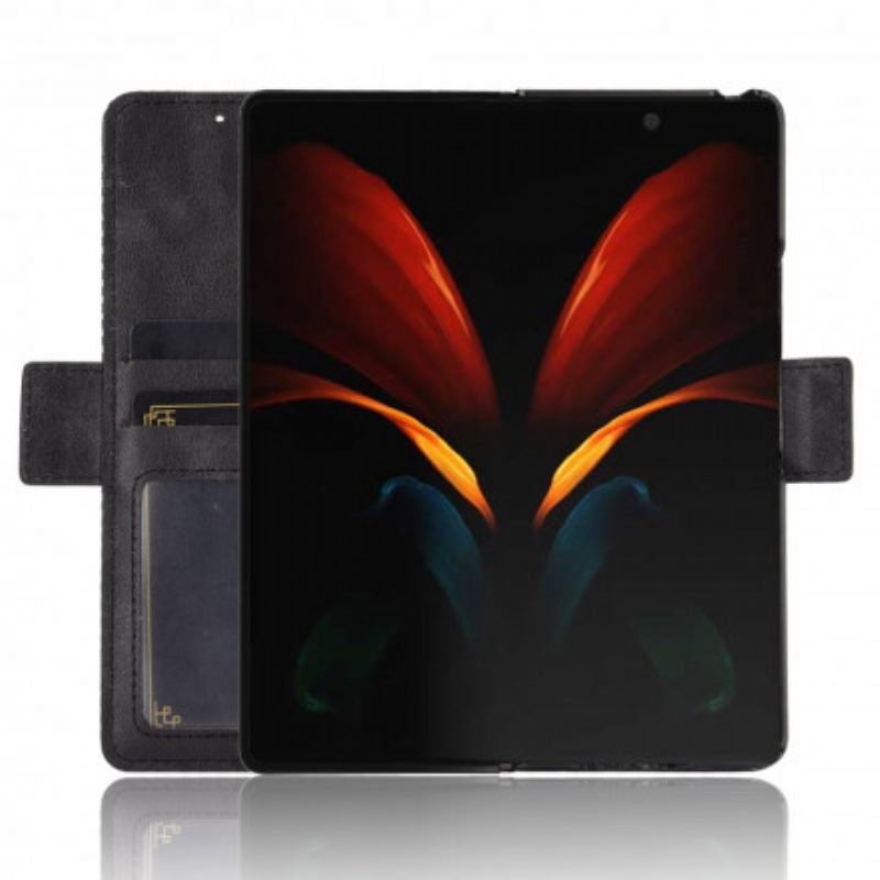 Folio Cover Samsung Galaxy Z Fold 2 Effetto Pelle Stilizzata