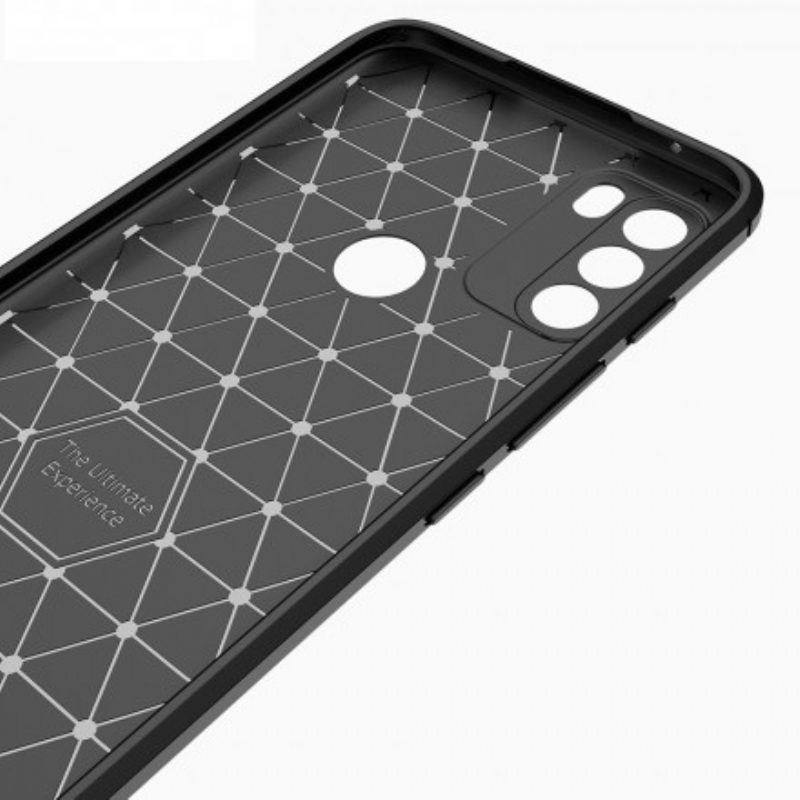 Cover Moto G50 Fibra Di Carbonio Spazzolata