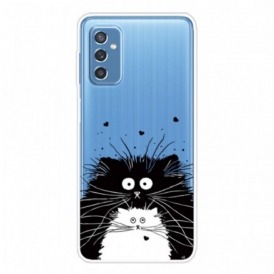 Cover Samsung Galaxy M52 5G Gatti In Bianco E Nero