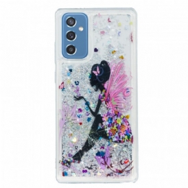 Cover Samsung Galaxy M52 5G Principessa Paillettes