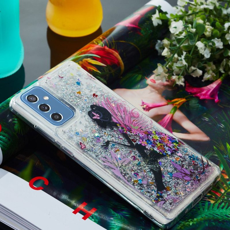 Cover Samsung Galaxy M52 5G Principessa Paillettes