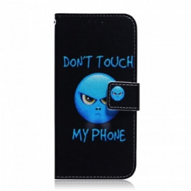 Custodia A Portafoglio Samsung Galaxy M52 5G Non Toccare Il Mio Telefono Blu