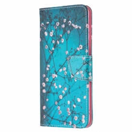 Custodia in pelle Samsung Galaxy M52 5G Albero In Fiore