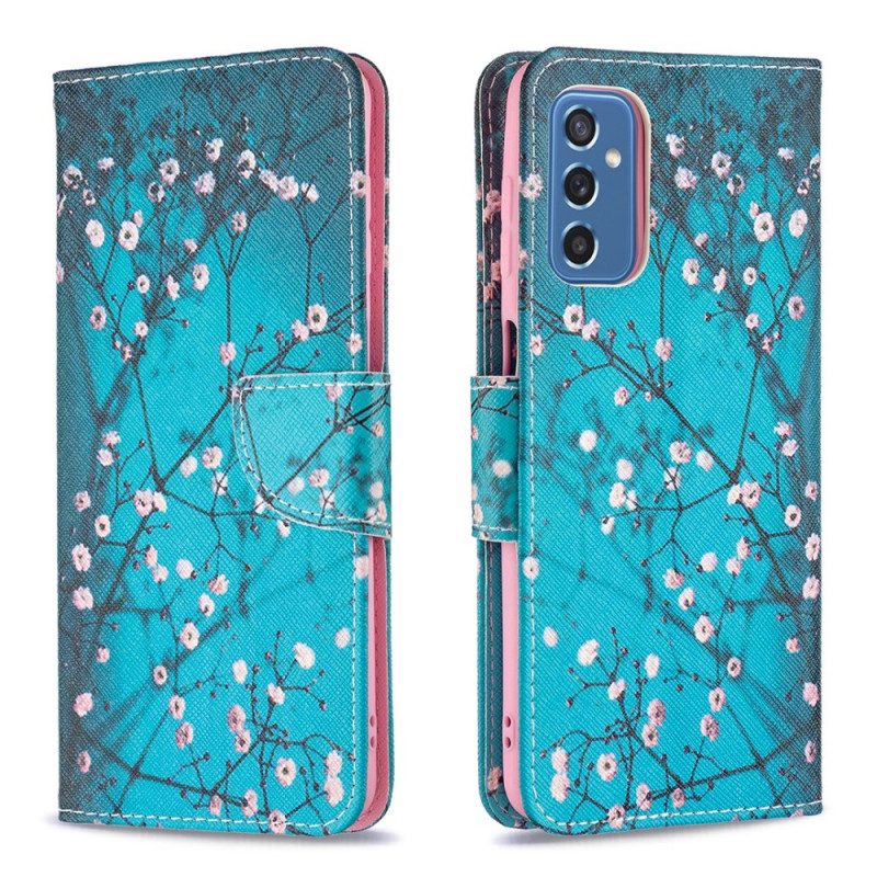 Custodia in pelle Samsung Galaxy M52 5G Albero In Fiore