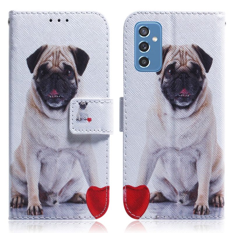 Custodia in pelle Samsung Galaxy M52 5G Cane Carlino