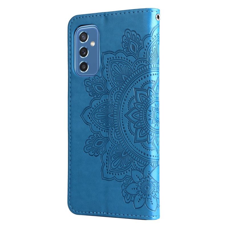 Custodia in pelle Samsung Galaxy M52 5G Mandala Fiori