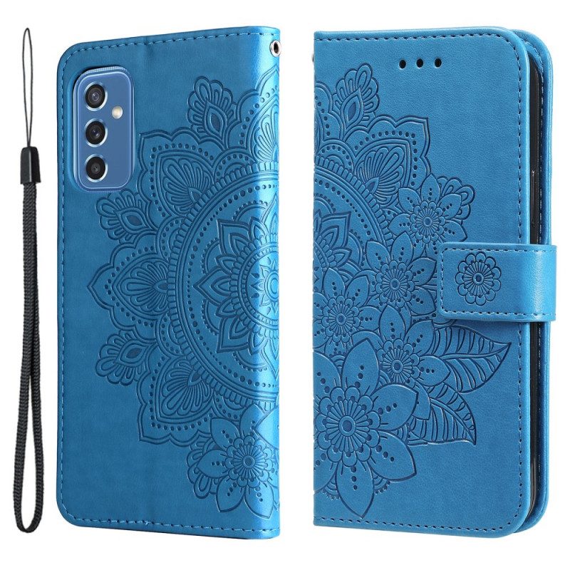 Custodia in pelle Samsung Galaxy M52 5G Mandala Fiori