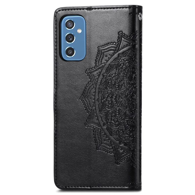 Custodia in pelle Samsung Galaxy M52 5G Mandala Intrecciato